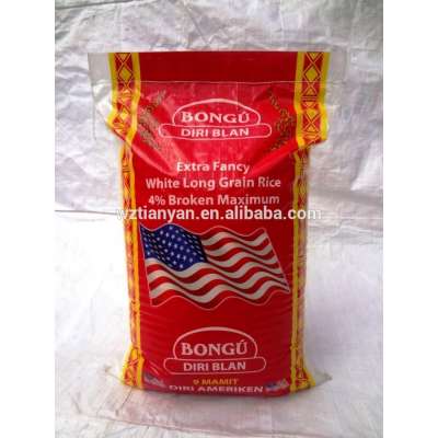 basmati rice 40kg bags gussets multicolour