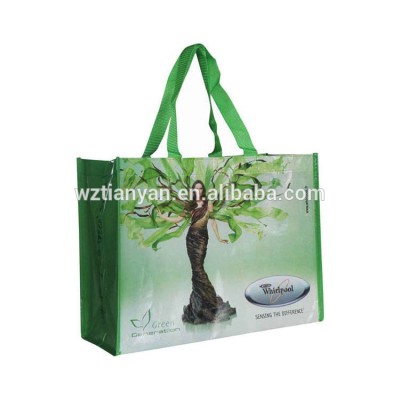 promotional cheap custom polypropylene woven fabric shopping bag